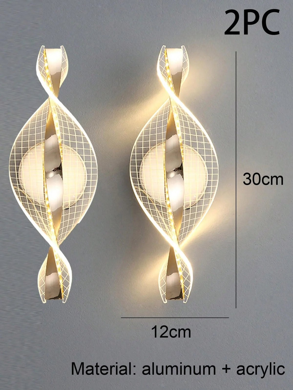Wall Light - LED Modern 1PC Gold/Black Acrylic Lamp SW-36210345 - SWEET-LIGHTS