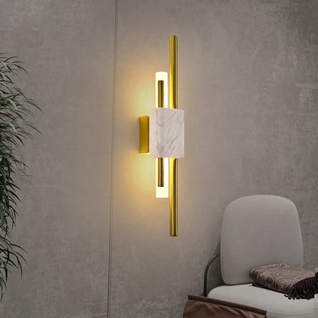 Wall Light - Green Marble Luxury Golden Decor Bedside Lamp Led 8W SW-36210345 - SWEET-LIGHTS