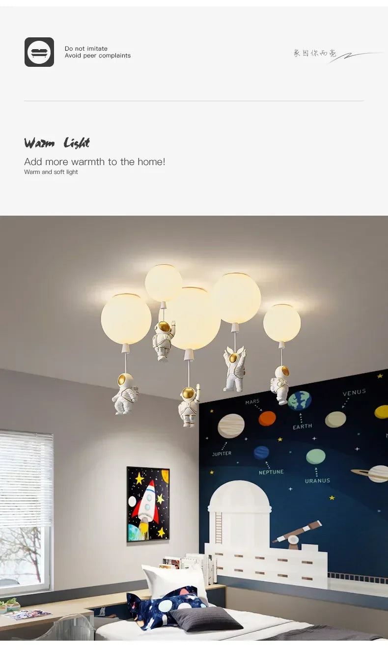 Children Lighting - Modern LED Astronaut Balloon Pendant Lamp SW-36210458 - SWEET-LIGHTS