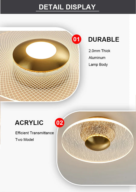 Ceiling Light - Flush Mount LED Fixture for Home Aisle SW-36214578 - SWEET-LIGHTS