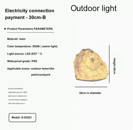 Outdoor Light - Waterproof Resin Lawn Garden Lamp SW-36210345 - SWEET-LIGHTS