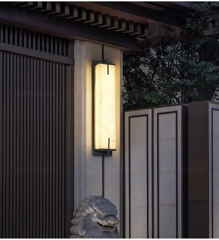 Outdoor Light - LED Lmitated Marble Wall Lamp Waterproof AC110V 220V Stainless Steel Sconce SW-36210347 - SWEET-LIGHTS
