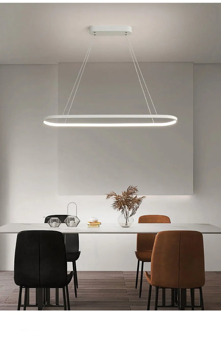 Pendant Light - Modern LED 70/90cm Elliptical Lamp SW-36210789 - SWEET-LIGHTS