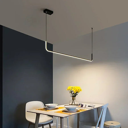 Pendant Light - Modern LED Strip Chandelier Gold Indoor Lamp SW-36210345 - SWEET-LIGHTS