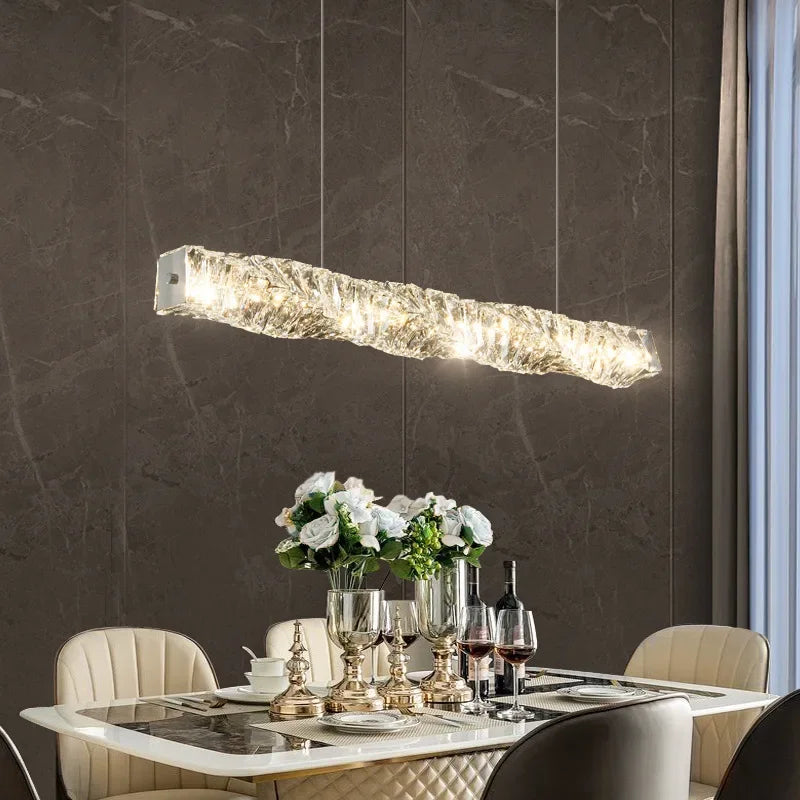Pendant Light - Modern Strip Led Ceiling Chandelier Luxury Crystal Design Art Lamp SW-36214567 - SWEET-LIGHTS