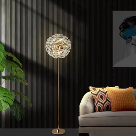 Floor Lamp - Nordic Contemporary Style Crystal Minimalistic Iron Glass Body SW-36210457 - SWEET-LIGHTS