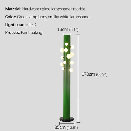 Floor Lamp - BUNNY Nordic Green Designer Lighting for Living Spaces SW-36210345 - SWEET-LIGHTS