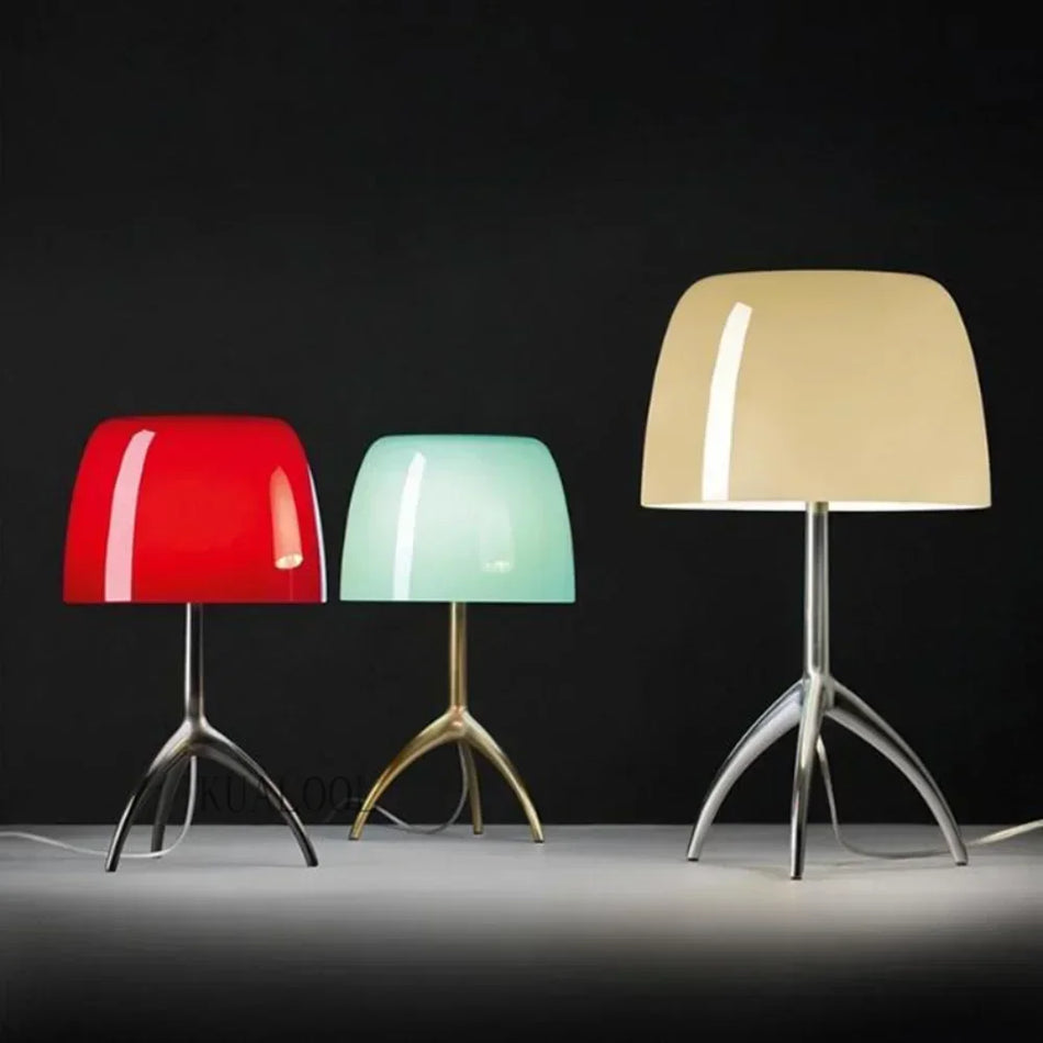 Table Lamp - Italian Designer Glass Shade Tripod Desk Light SW-36210345 - SWEET-LIGHTS