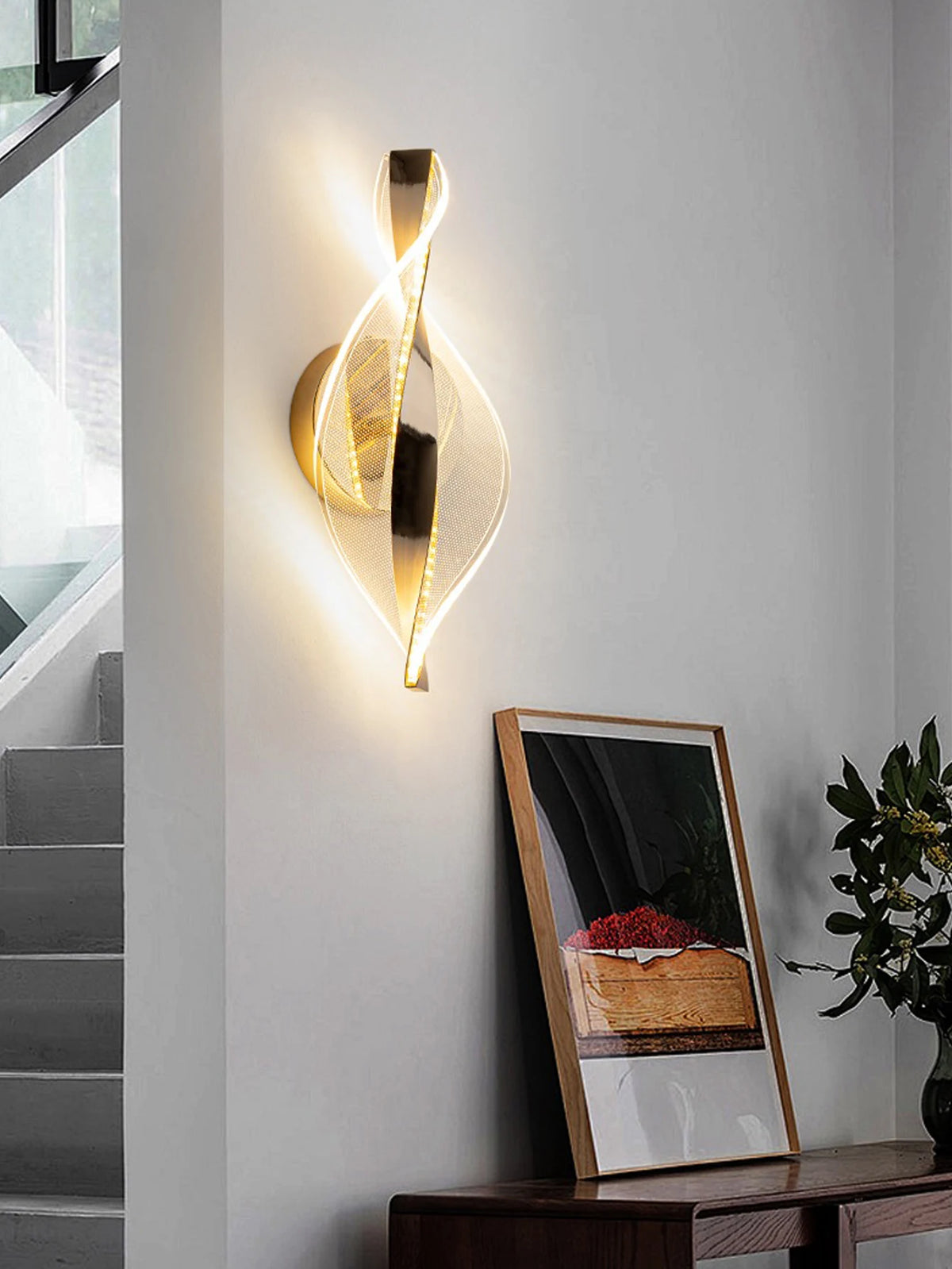 Wall Light - LED Modern 1PC Gold/Black Acrylic Lamp SW-36210345 - SWEET-LIGHTS
