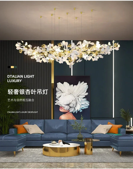 Pendant Light - Modern Luxury Ginkgo LED Chandelier Fixture SW-36210729 - SWEET-LIGHTS