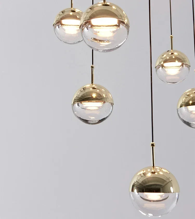 Pendant Light - Creative Round Crystal Dora Long Line for Bedroom and TV Background SW-36214567 - SWEET-LIGHTS