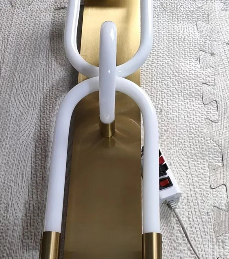 Wall Light - Nordic Art Design LED Wall Lights Gold Black Metal White Acrylic Tube Home Deco Wall Decor SW-36210478 - SWEET-LIGHTS