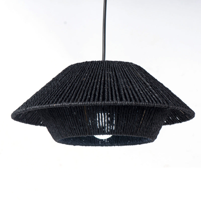 Lampshade - 30cm Paper Rope Hand Knit Vintage Light Cover SW-36210457 - SWEET-LIGHTS