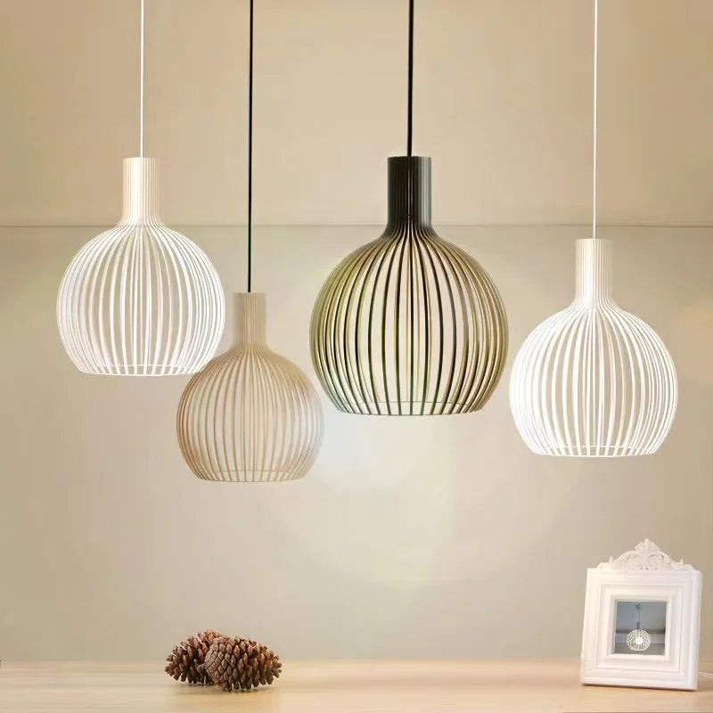 Pendant Light - Wood Bird Cage Lamp for Kitchen Island SW-36210458 - SWEET-LIGHTS