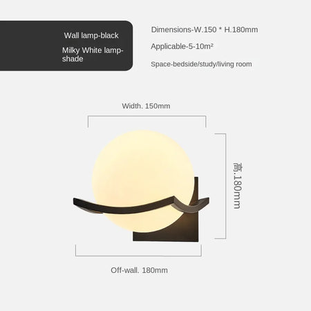 Wall Light - Modern Led Gold Glass Ball Lamp for Indoor Lighting SW-36210347 - SWEET-LIGHTS