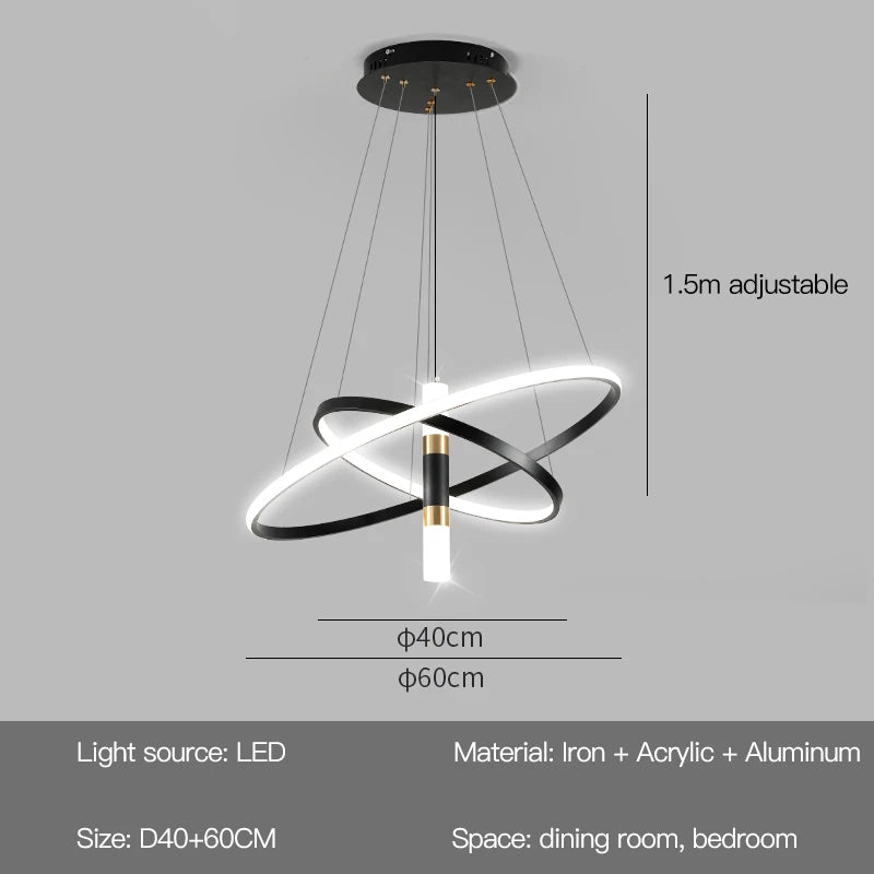 Pendant Light - Modern Round LED Chandelier Fixture for Home Decor SW-36210467 - SWEET-LIGHTS
