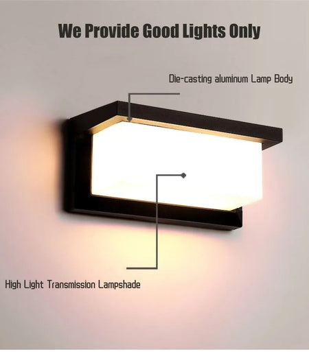 Outdoor Light - LED Motion Sensor Waterproof Wall Lamp SW-36210927 - SWEET-LIGHTS