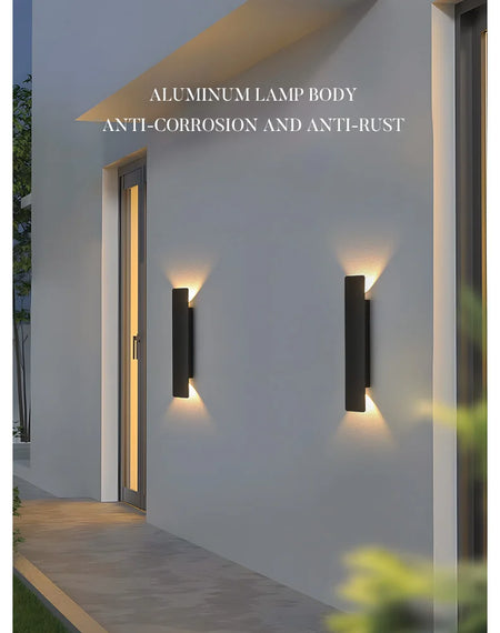 Outdoor Light - Waterproof Aluminum Wall Lamp 18W LED Black SW-36210578 - SWEET-LIGHTS