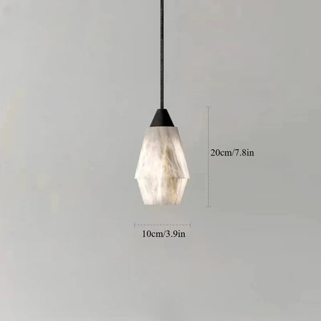 Pendant Light - Natural Marble Alabaster Copper Chandelier SW-36210349 - SWEET-LIGHTS