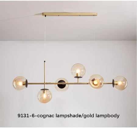 Pendant Light - Modern Minimalist Glass Ball Chandelier For Dining Room Kitchen Island Living Room SW-36210345 - SWEET-LIGHTS