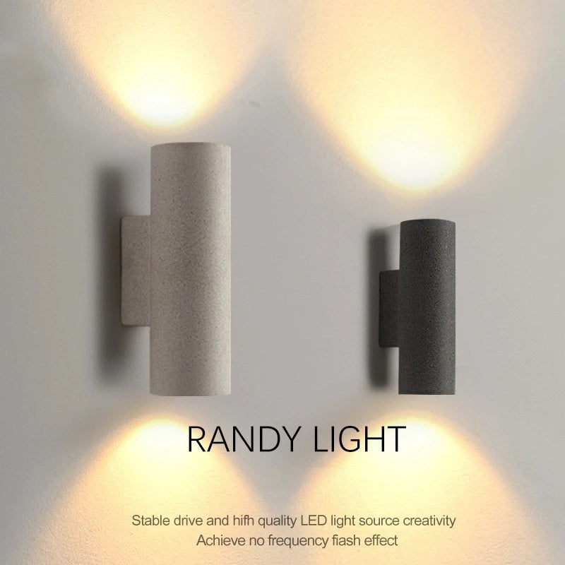 Outdoor Light - Industrial Concrete Wall Light Outdoor Waterproof Villa Garden Double Head Sconce Spotlight LED SW-36210345 - SWEET-LIGHTS