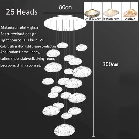 Chandelier - Nordic Home Decoration Living Room LED Pendant Light SW-36210345 - SWEET-LIGHTS