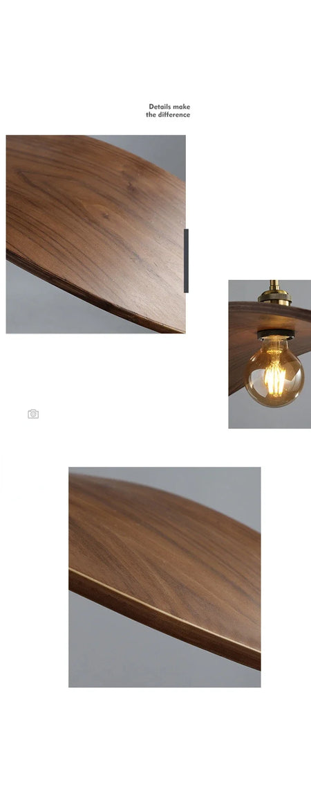 Pendant Light - Modern Wabi Sabi Walnut Chandeliers Home Lights SW-36210567 - SWEET-LIGHTS