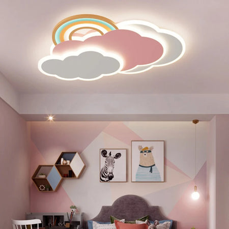 Children Lighting - Rainbow Cloud Ceiling Lights for Pink Girl Bedroom SW-36210348 - SWEET-LIGHTS