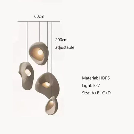 Pendant Light - Modern Wabi-sabi Handmade LED Chandelier Fixture SW-36210457 - SWEET-LIGHTS