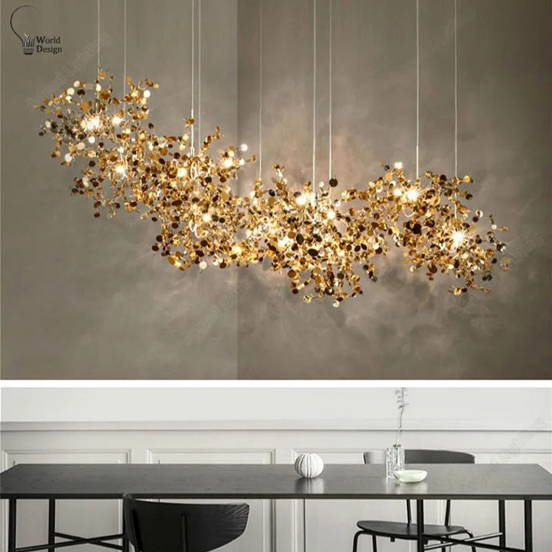 Chandelier - Modern LED Chrome Lamp for Dining Kitchen Bar SW-36210457 - SWEET-LIGHTS