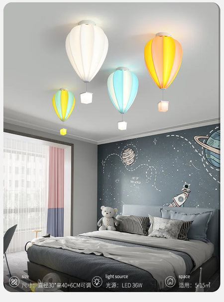Children Lighting - Cartoon Ceiling Light Hot Air Balloon Lamp SW-36210347 - SWEET-LIGHTS