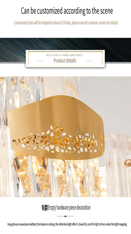 Chandelier - French Duplex High-End Crystal Lights For Luxury Living Room SW-36210789 - SWEET-LIGHTS