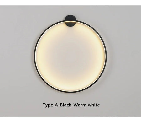 Wall Light - Minimalist Circle Background LED Wall Lamp Indoor Decor Living Room Wall Sconces Bedside Lighting SW-36210456 - SWEET-LIGHTS