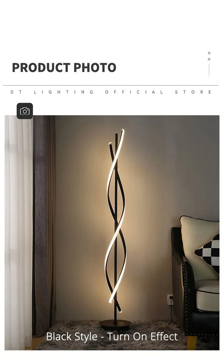 Floor Lamp - Minimalist Geometric Line LED Designer Light SW-36210789 - SWEET-LIGHTS