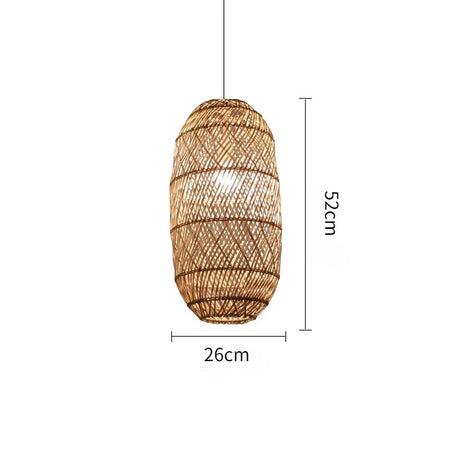 Pendant Light - SANDYHA Japanese Rattan Chandelier LED Lamp for Living Room Dining SW-36210438 - SWEET-LIGHTS