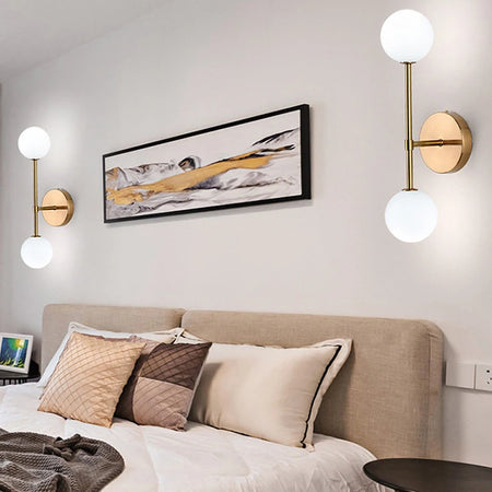 Wall Light - Interior LED Wall Lamps Wall Lighting Fixtures for Bedroom Living Room Indoor Frosted Glass Ball Sconce SW-36210458 - SWEET-LIGHTS