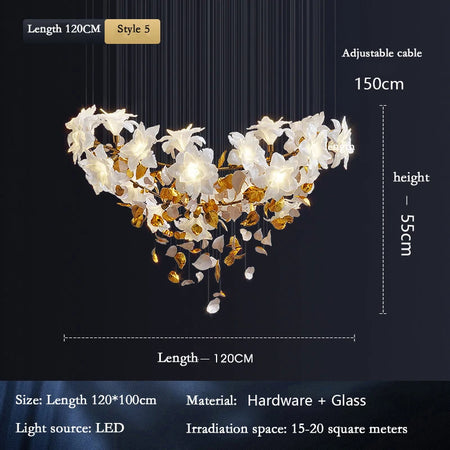 Chandelier - Loft Hanging Crystal Pendant Light for Modern Luxury Hotel Lobby Living Room SW-36210578 - SWEET-LIGHTS