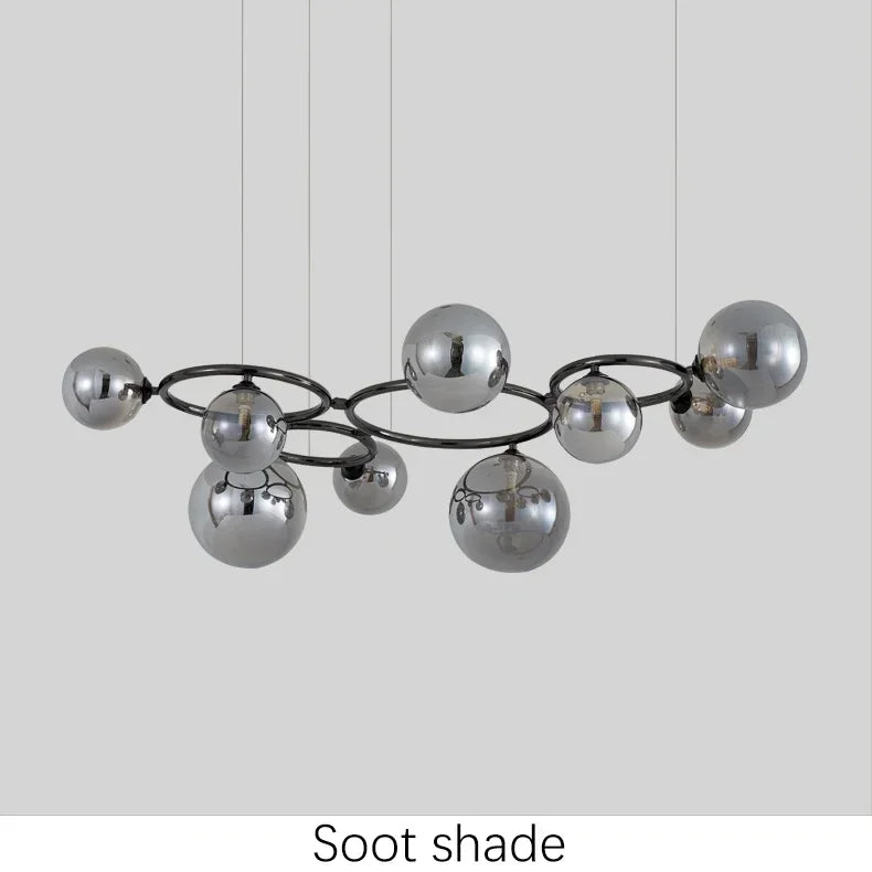 Pendant Light - Magic Beans Chandelier Smoke Grey Glass SW-36210789 - SWEET-LIGHTS