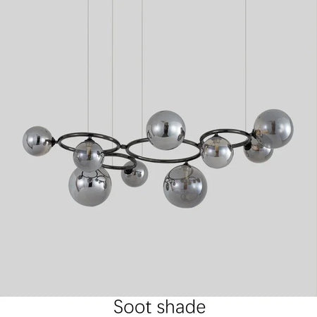 Pendant Light - Magic Beans Chandelier Smoke Grey Glass SW-36210789 - SWEET-LIGHTS