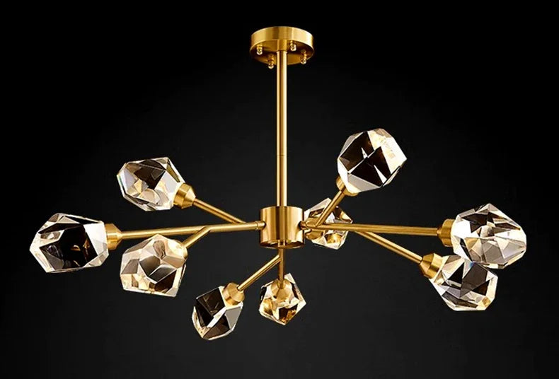 Pendant Light - Nordic All-Copper Molecular Chandelier LED SW-36210347 - SWEET-LIGHTS