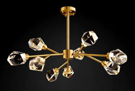 Pendant Light - Nordic All-Copper Molecular Chandelier LED SW-36210347 - SWEET-LIGHTS