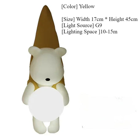 Children Lighting - SANDYHA Modern Resin Wall Lamp Cute Bear Design SW-36210578 - SWEET-LIGHTS