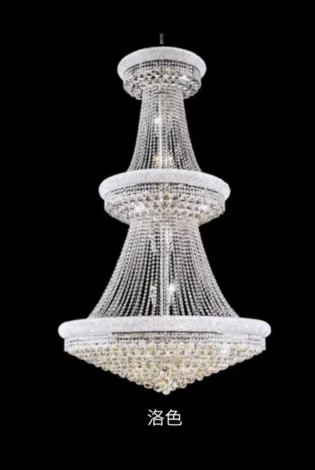 Chandelier - Luxury Living Room Crystal Staircase Chrome Lighting SW-36210789 - SWEET-LIGHTS