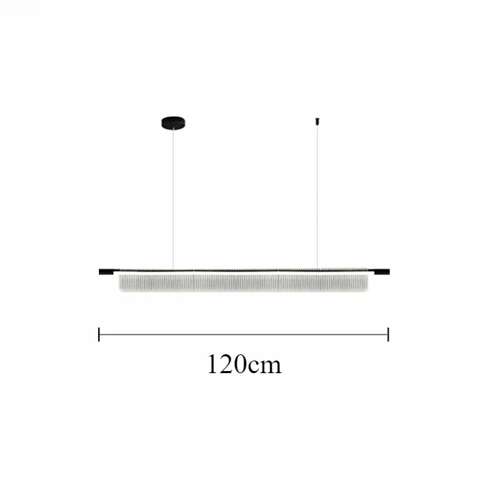 Pendant Light - Simple Iron Strip Hanging Lamp LED Chandelier Modern Design Indoor Lighting Acrylic SW-36210457 - SWEET-LIGHTS