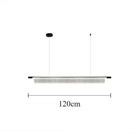 Pendant Light - Simple Iron Strip Hanging Lamp LED Chandelier Modern Design Indoor Lighting Acrylic SW-36210457 - SWEET-LIGHTS