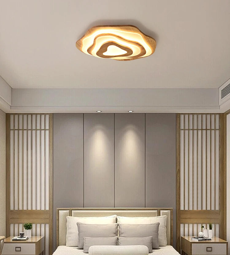 Ceiling Light - Modern Wood Led Ceiling Lamp for Living Room Bedroom Kitchen SW-36210567 - SWEET-LIGHTS