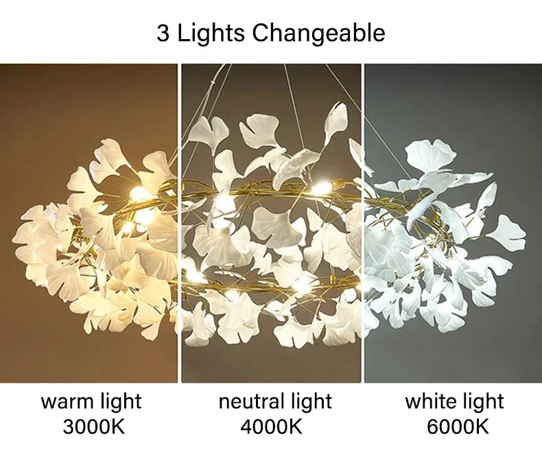 Pendant Light - Modern Luxury Ginkgo LED Chandelier Fixture SW-36210729 - SWEET-LIGHTS