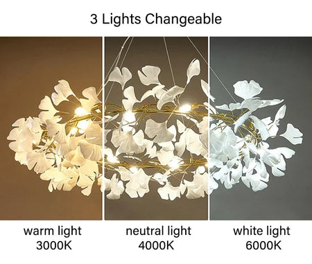 Pendant Light - Modern Luxury Ginkgo LED Chandelier Fixture SW-36210729 - SWEET-LIGHTS
