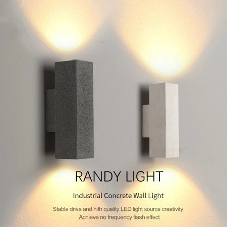 Outdoor Light - Industrial Concrete Wall Light Outdoor Waterproof Villa Garden Double Head Sconce Spotlight LED SW-36210345 - SWEET-LIGHTS