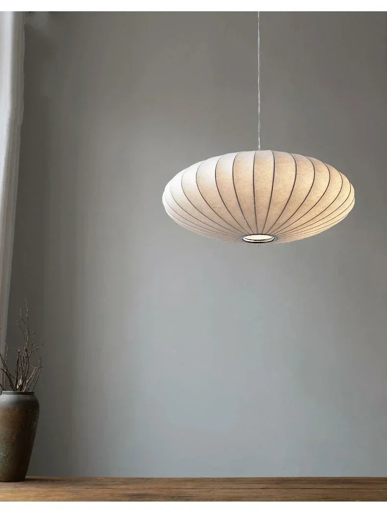 Pendant Light - Japanese Wabi-Sabi Handmade Silk Lamp SW-36210678 - SWEET-LIGHTS